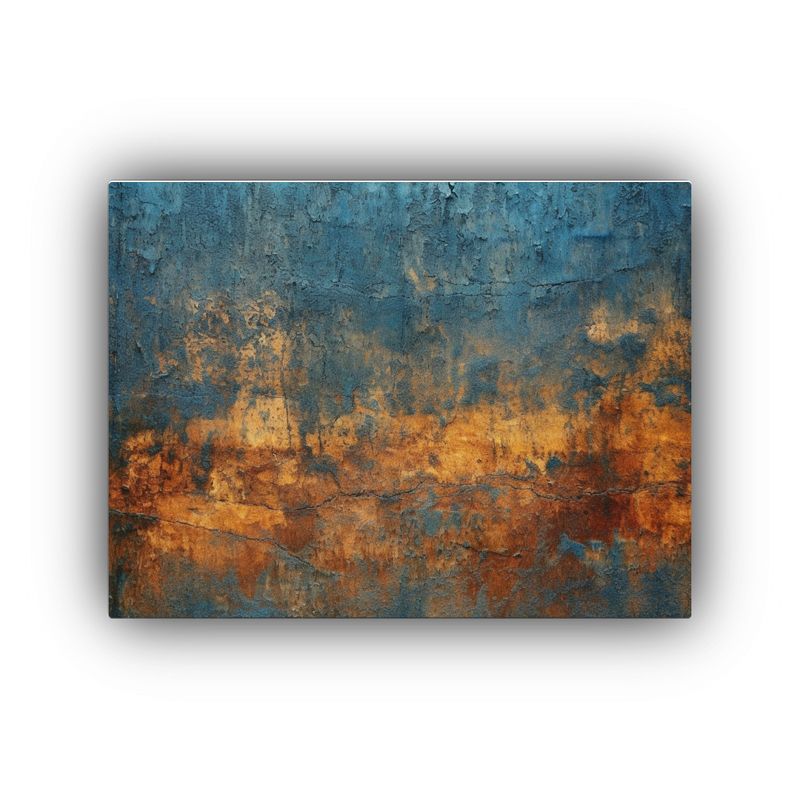 GENERICO - Pintura De Pared En Azul Medianoche Con Estilo Rústico Herm 120x80cm