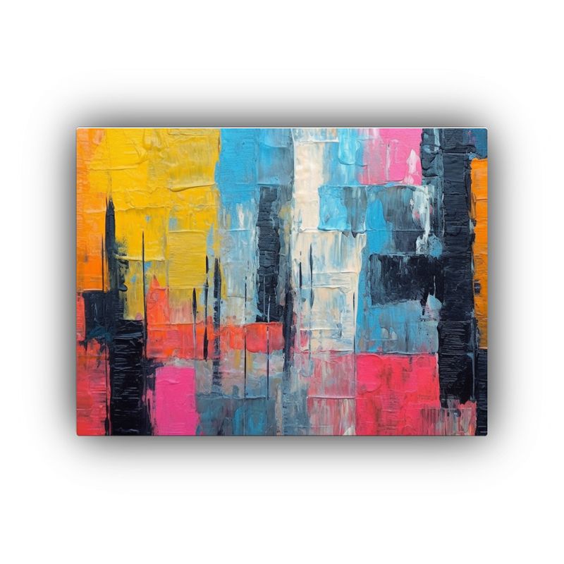 GENERICO - Cuadro De Tela Con Imagen Llamativa De Pintura Texturizada 120x80cm
