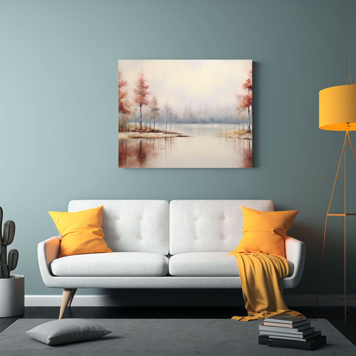 GENERICO - Pintura Al óleo Moderna Abstracta Realista Sobre Fondo Blan 120x80cm
