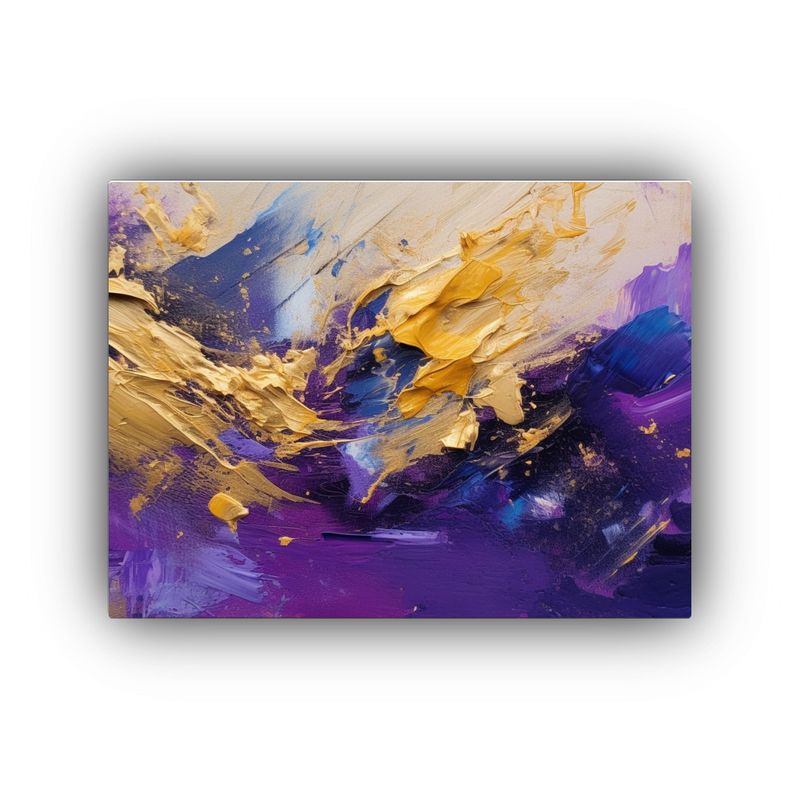 GENERICO - Pintura Abstracta Colorida En Bastidor Arte Exclusivo 120x80cm