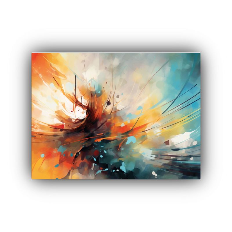 GENERICO - Cuadro Abstracto Temática Abstracta Decoración Moderna Ar 120x80cm