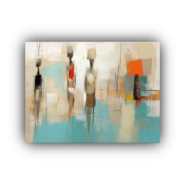 GENERICO - Pinturas De Decoración Abstracta Contemporánea Con Finas L 120x80cm