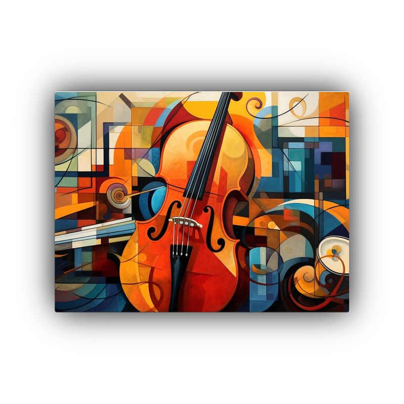 GENERICO - Pinturas Decorativas De Líneas Audaces Y Colores Vibrantes 120x80cm