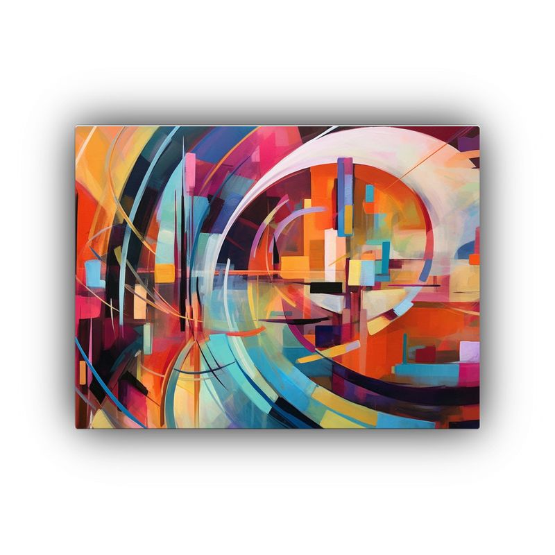 GENERICO - Pinturas Enérgicas De Paisajes Abstractos Fusionados Con Co 120x80cm