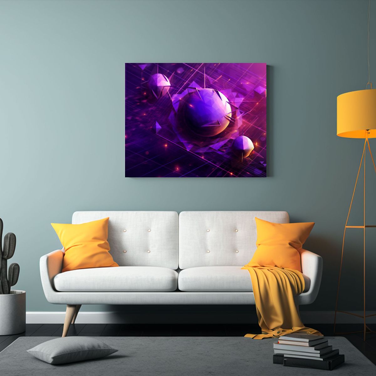 GENERICO - Fondo Digital Acuarela Para Decoración En Dormitorio En Col 120x80cm