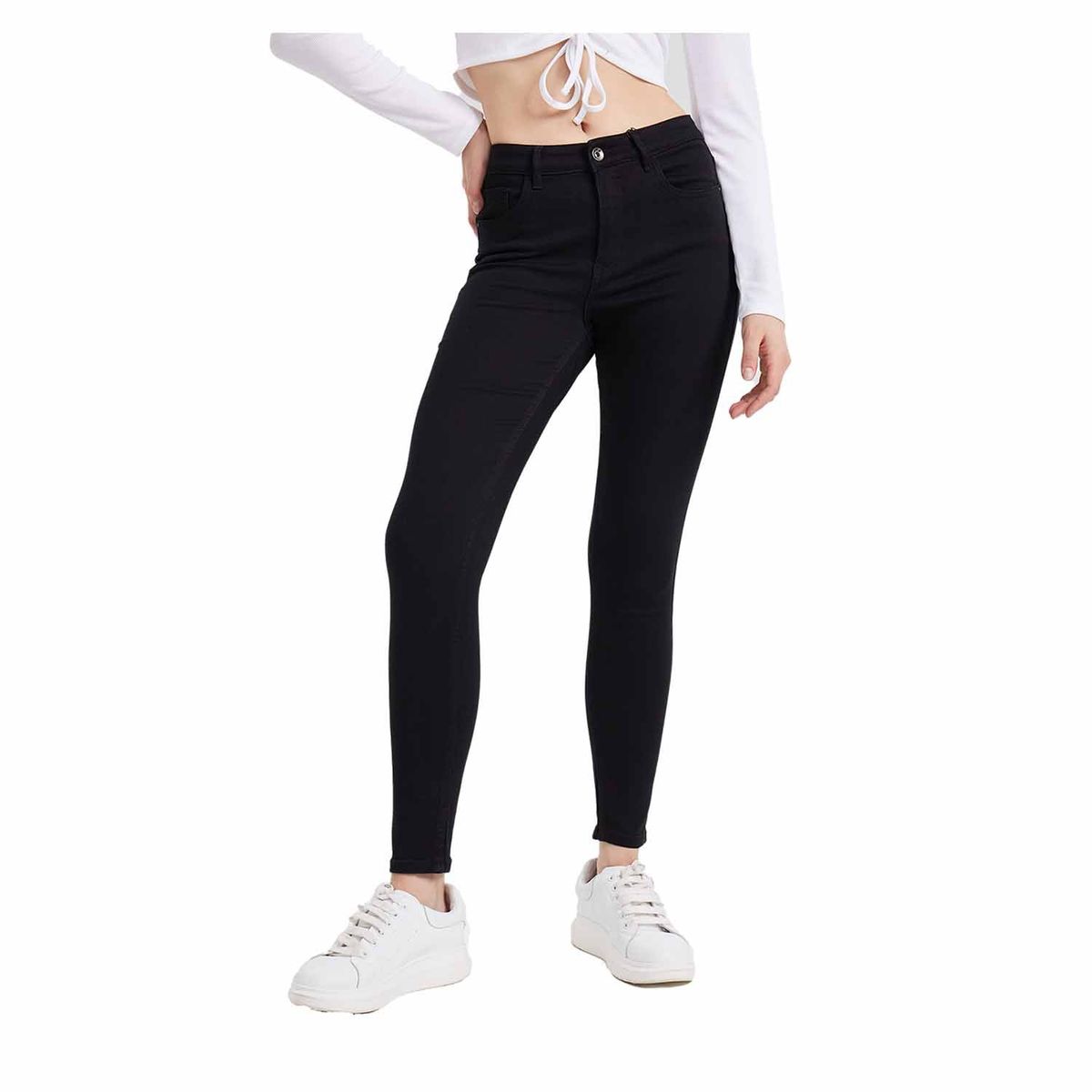 FASHION'S PARK - Jeans Mujer Super Skinny Emilia Negro Fashion's Park