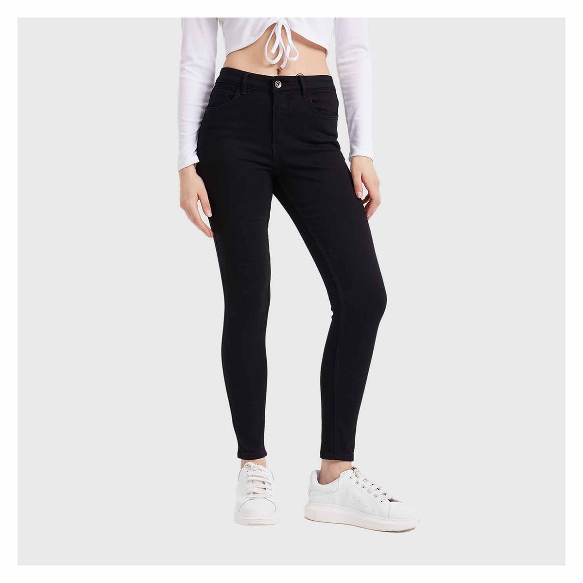 FASHION'S PARK - Jeans Mujer Super Skinny Emilia Negro Fashion's Park