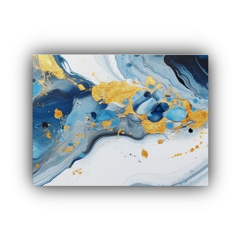 GENERICO - Pintura Abstracta De Mármol En Acrílico Decoración Con P 120x80cm