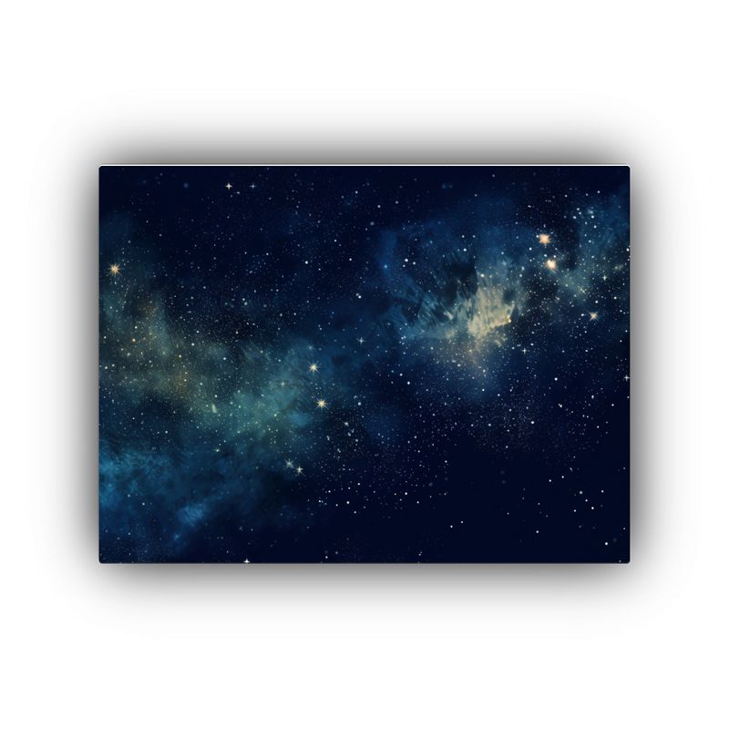 GENERICO - Pinturas Decorativas Modernas En Fondo Estrellado Oscuro 120x80cm