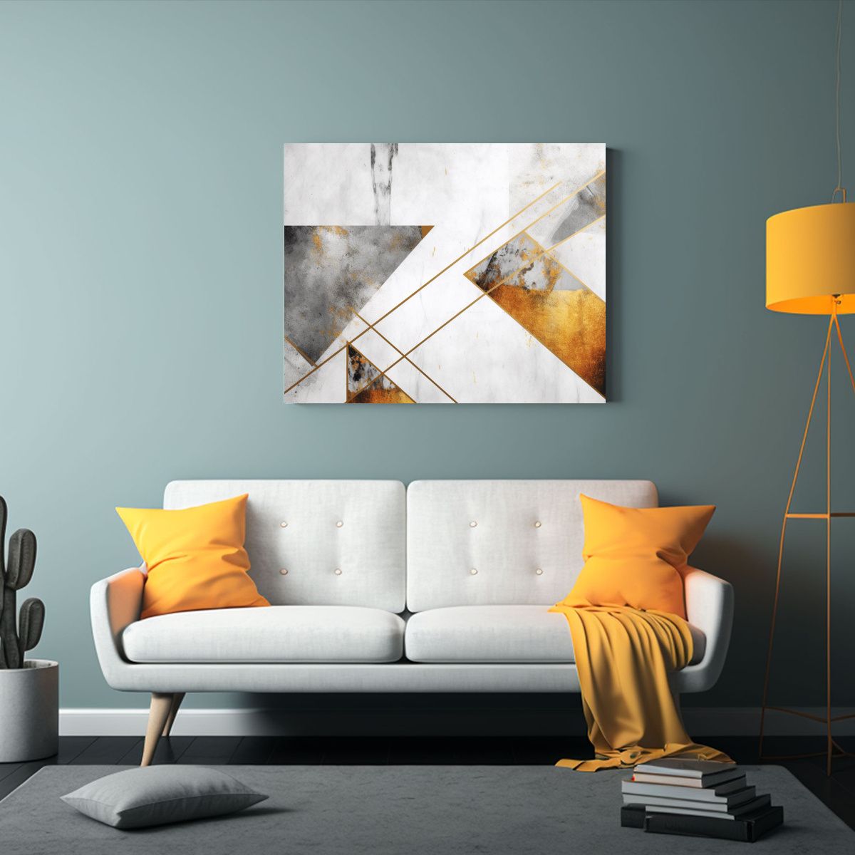 GENERICO - Papel Tapiz Grunge Abstracto Geométrico En Movimiento 120x80cm