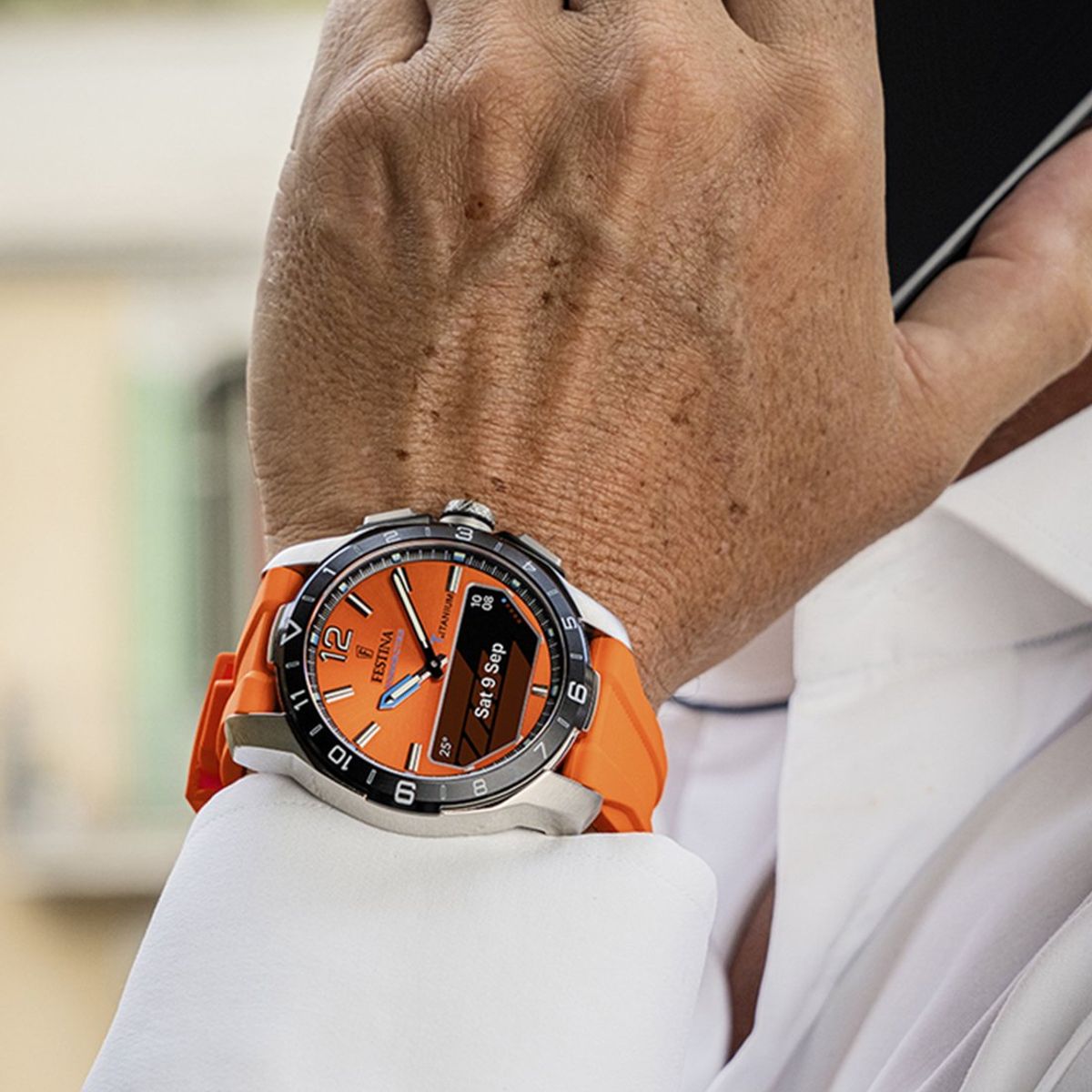 FESTINA - Reloj F23000/7 Festina Naranja Hombre Hybrid