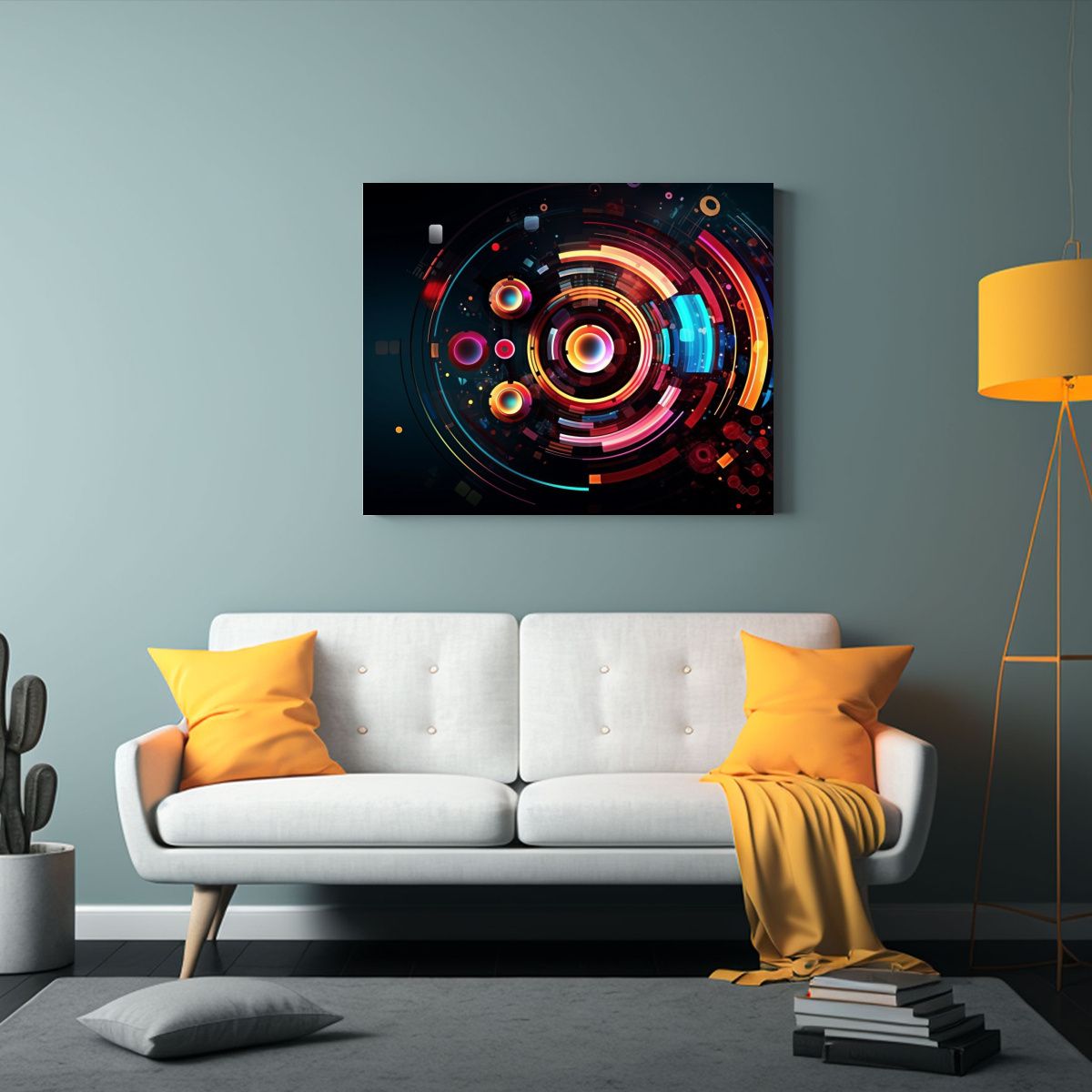 GENERICO - Pinturas Abstractas Tecnología Baño Belleza 120x80cm