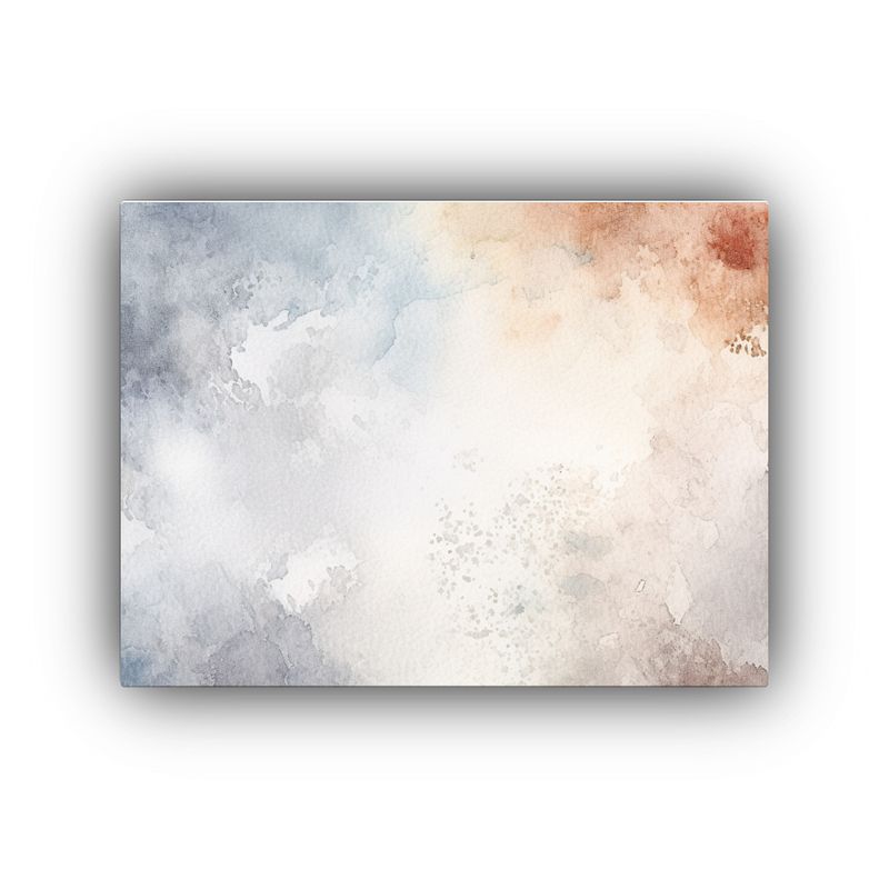 GENERICO - Cuadro En Bastidor Vintage Con Fondo De Acuarela Vacío 120x80cm
