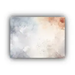 GENERICO - Cuadro En Bastidor Vintage Con Fondo De Acuarela Vacío 120x80cm