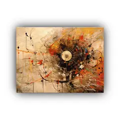 GENERICO - Pinturas Decorativas Abstractas Para Una Alegría Asombrosa 120x80cm