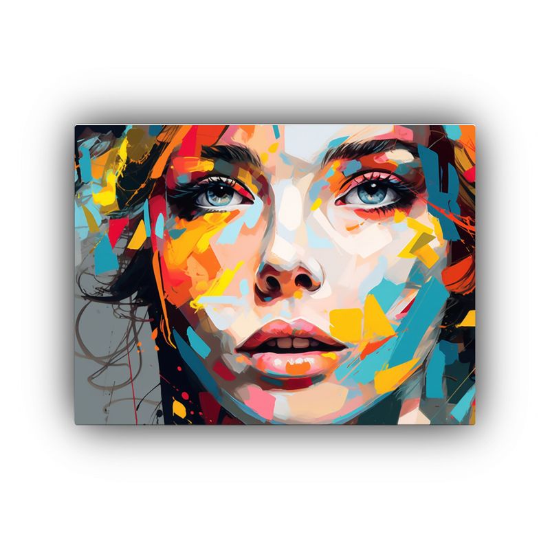 GENERICO - Cuadros Abstractos Estilo Galería Para Salón Con Retratos  120x80cm