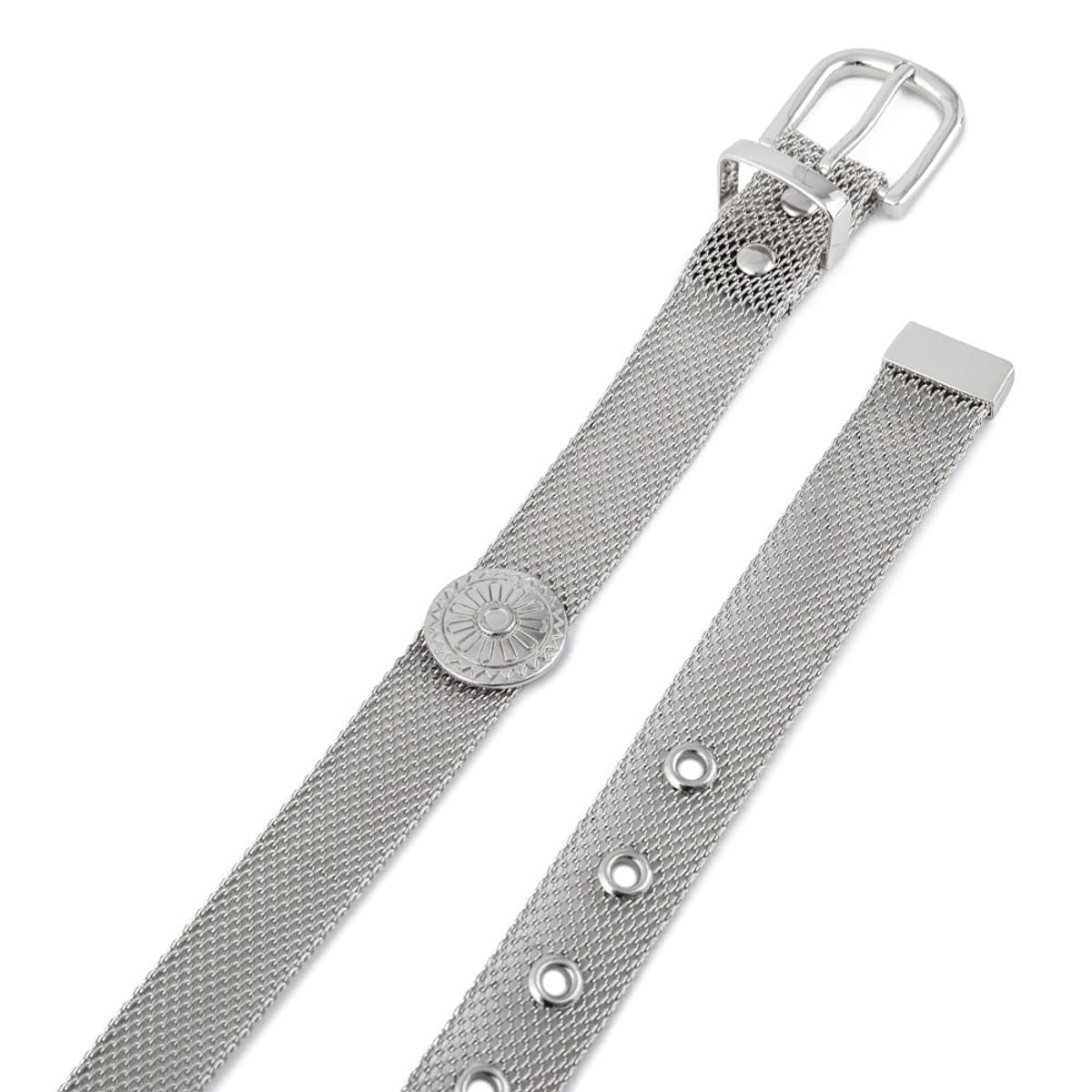 AMPHORA - Cinturon leipzig plateado