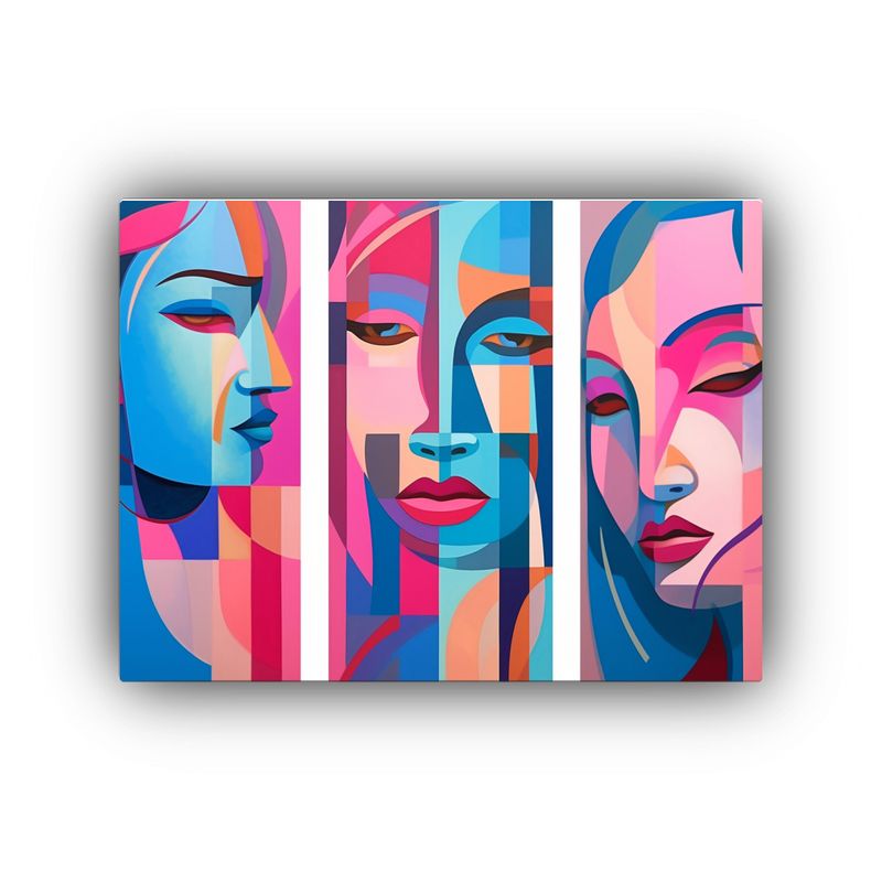 GENERICO - Conjunto De 4 Cuadros De Arte Abstracto Colorido En Estilo V 120x80cm