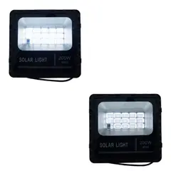 GENERICO - PROYECTOR SOLAR LED 200W CON PANEL 15