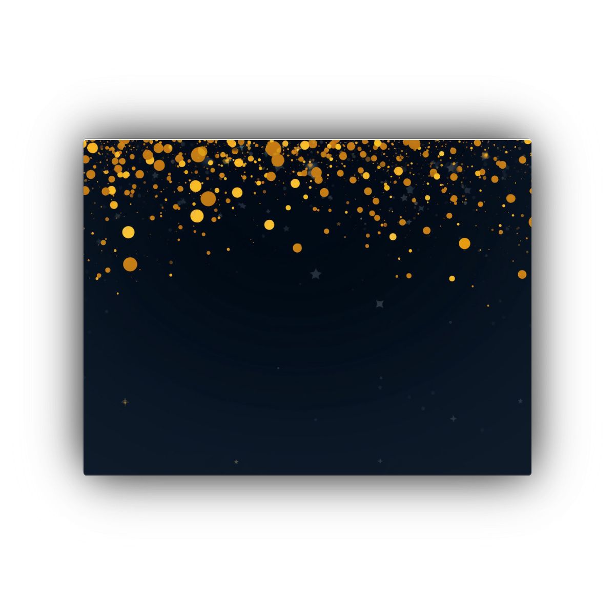 GENERICO - Fondo Diapositiva Galaxia Oscuro Minimalista Amarillo Oscuro 120x80cm