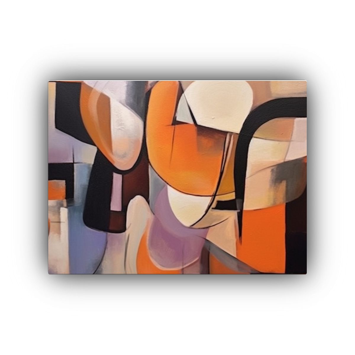 GENERICO - Pintura En Lienzo De Figura Geométrica En Estilo Impresioni 120x80cm