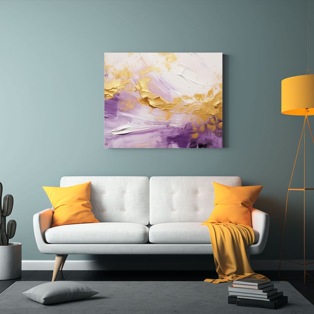 GENERICO - Cuadro Composición Adorable Pintura Abstracta Estilo Oleo Y 120x80cm