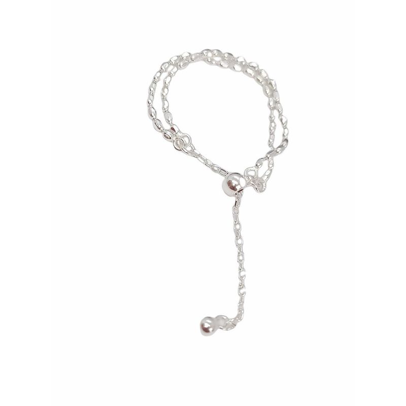ELBAULDEJUMA - Anillo ajustable plata fina ley S925 chapado oro blanco 18kl