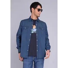 ARROW - Camisa Denim Manga Larga