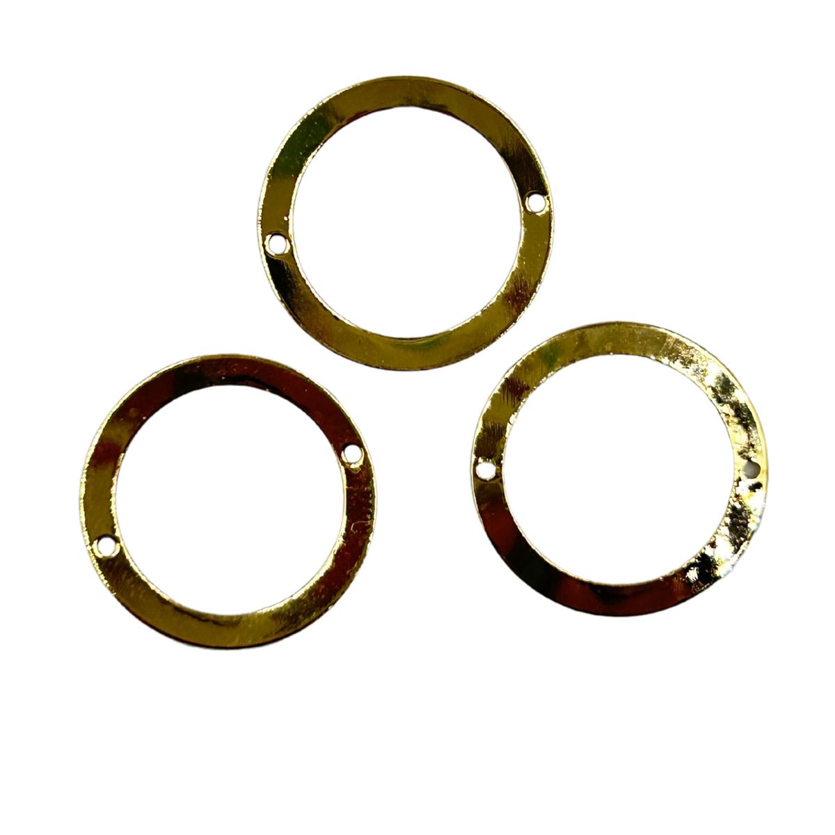 GENERICO - Argollas Cerradas Para Bisutería De Baño De Oro 5gr - Dorado