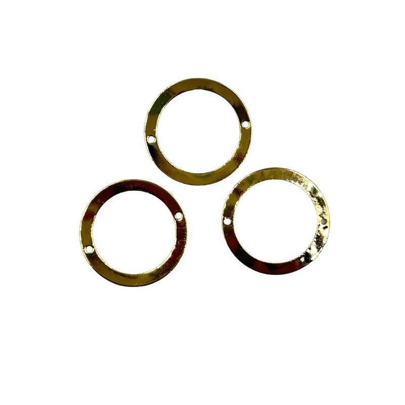 GENERICO - Argollas Cerradas Para Bisutería De Baño De Oro 5gr - Dorado