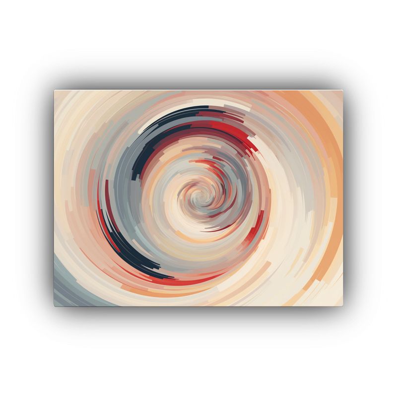 GENERICO - Pinturas Decorativas Con Líneas Elípticas En Movimiento Ci 120x80cm