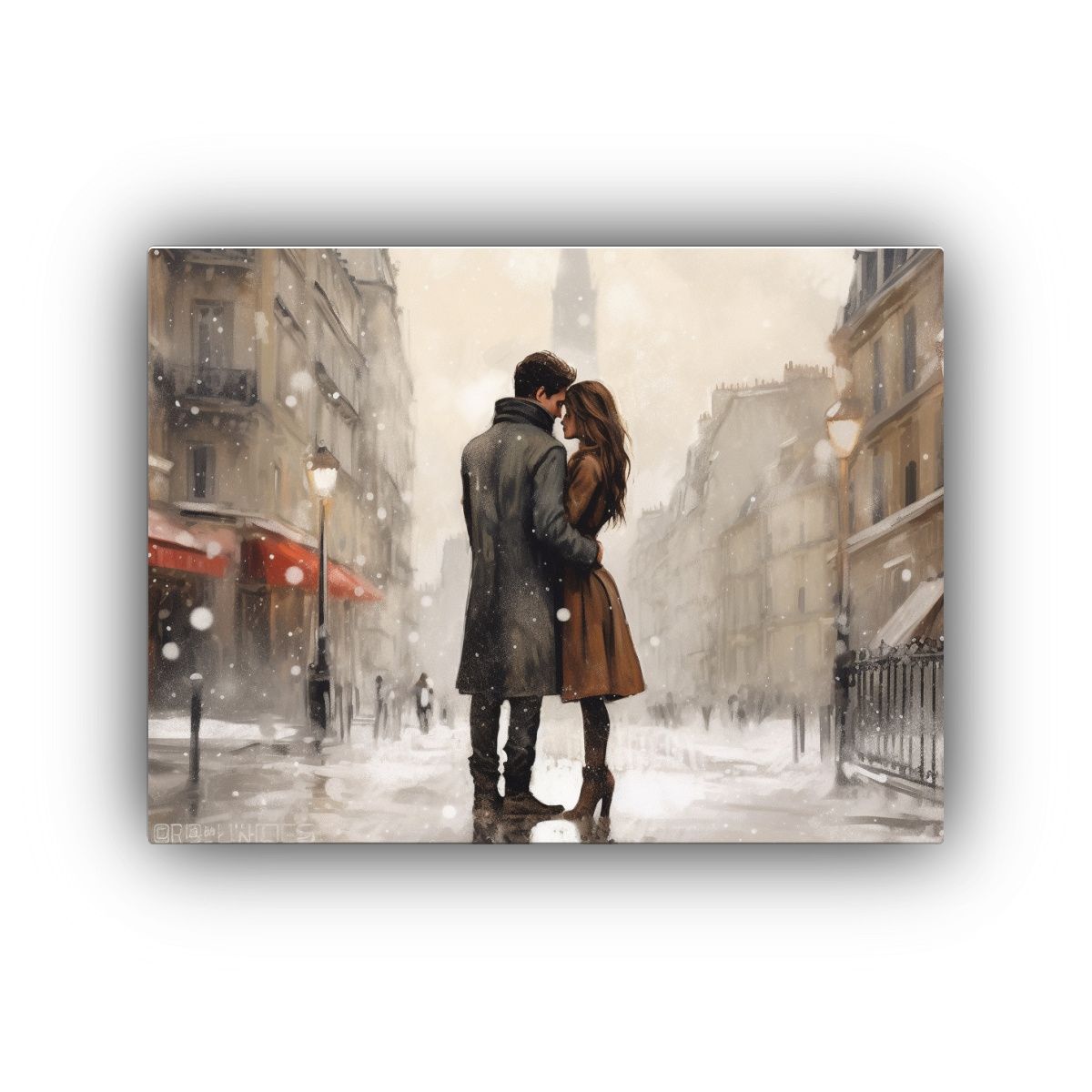 GENERICO - Cuadro En Bastidor Inspiración Bonita En El Invierno Romá 120x80cm