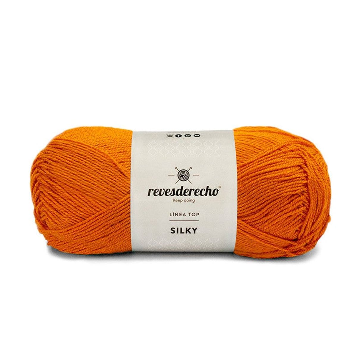 REVESDERECHO - Hilo Silky 100grs - Naranjo Fuerte 0033