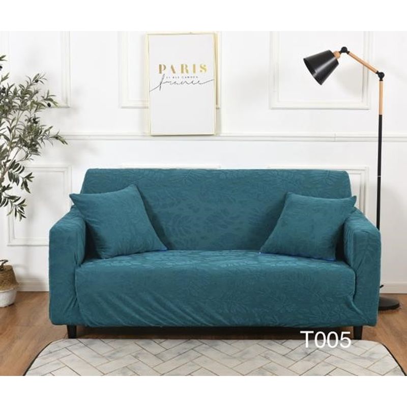 ANGELES DEL HOGAR - Funda  Para Sillón Sofá 1 Cuerpo con Diseño De Hoja