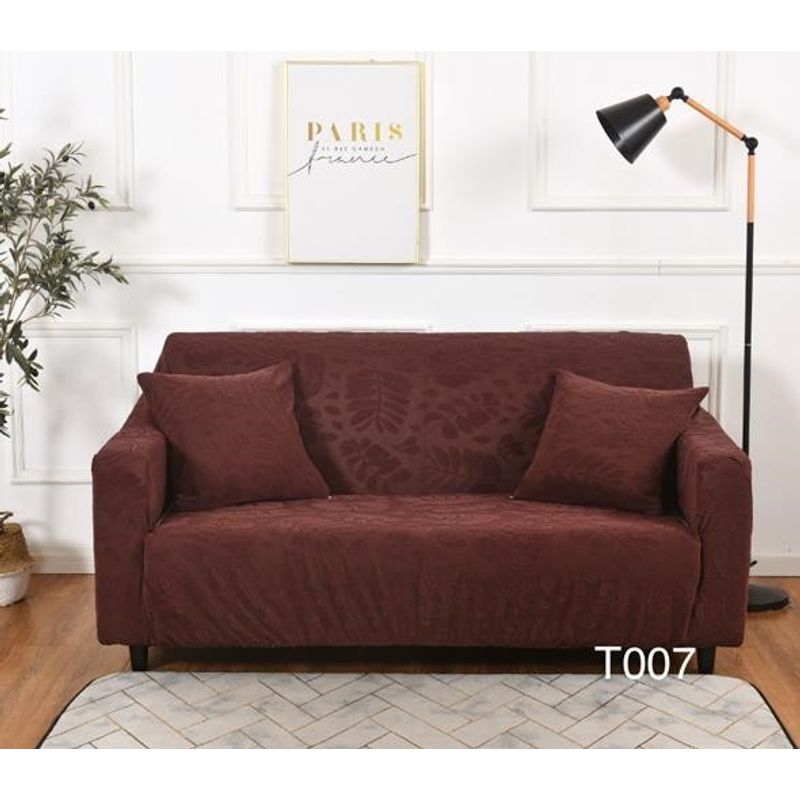 ANGELES DEL HOGAR - Funda  Para Sillón Sofá 1 Cuerpo con Diseño De Hoja