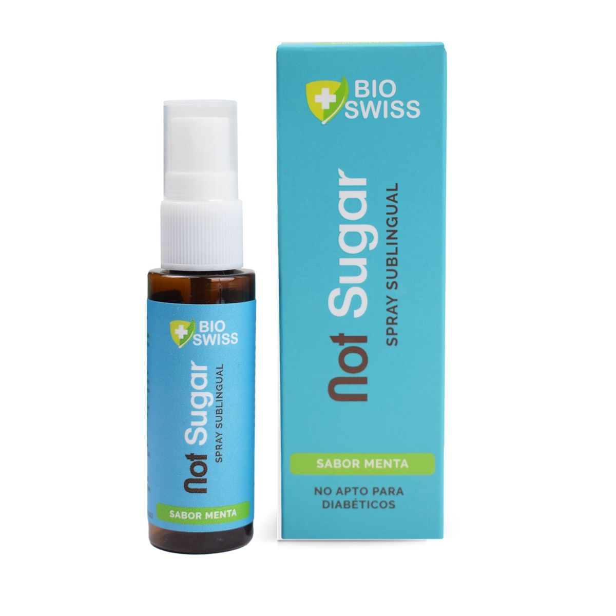 BIO SWISS LAB - NOT SUGAR MENTA(CONTROL DE ANTOJOS) FRASCO 30 ML