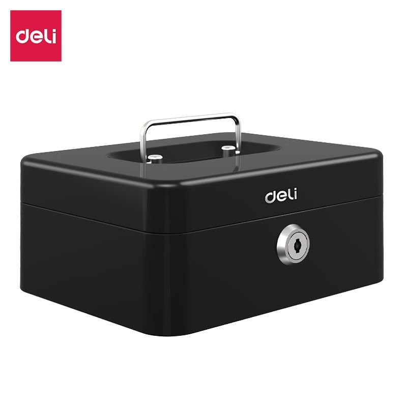 DELI - Caja de Seguridad Metálica con Llave 06mm