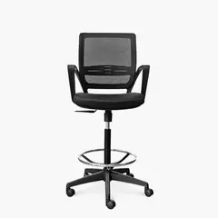 FORM OFFICE - Silla Oficina Job con Aro Cajero Negro Form