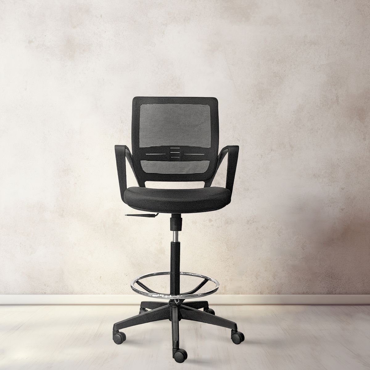 FORM OFFICE - Silla Oficina Job con Aro Cajero Negro Form