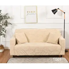 ANGELES DEL HOGAR - Funda Para Sillón Sofá 2 Cuerpo con Diseño De Hoja
