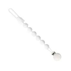 GENERICO - Porta Chupete De Silicona Simple Blanco