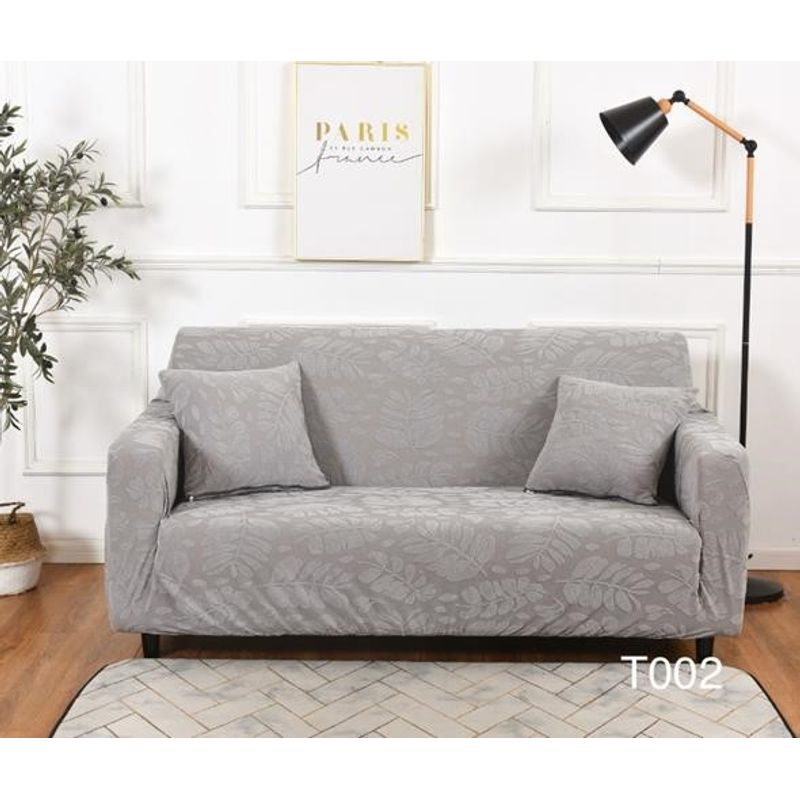 ANGELES DEL HOGAR - Funda  Para Sillón Sofá 2 Cuerpo con Diseño De Hoja