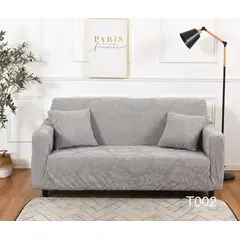 ANGELES DEL HOGAR - Funda Para Sillón Sofá 2 Cuerpo con Diseño De Hoja