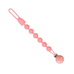 GENERICO - Porta Chupete De Silicona Simple Rosado