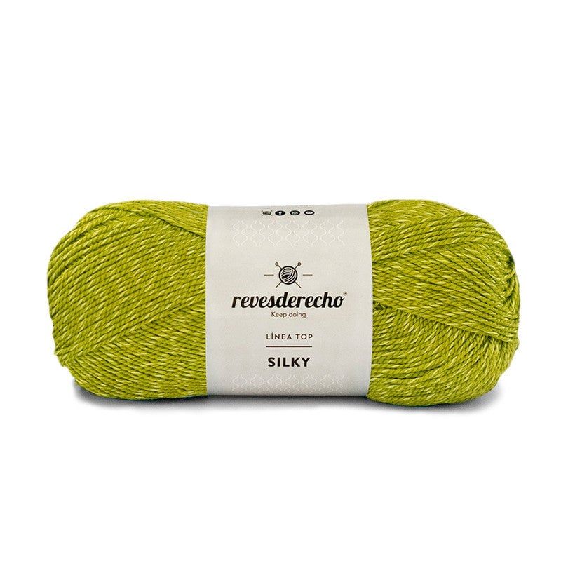 REVESDERECHO - Hilo Silky 100grs - Verde Pistacho 0439