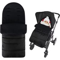 Saco Para Coche Bebé Impermeable Forro Polar Térmico NEGRO