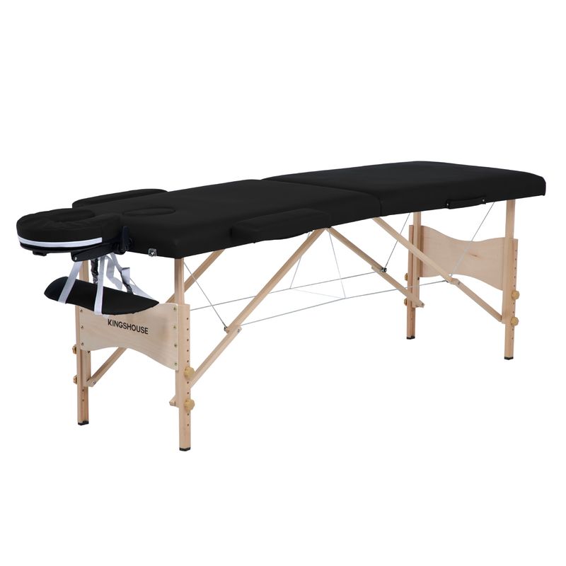 LUMAX - Camilla de Masajes Portatil Estuche Spa Negro