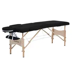 LUMAX - Camilla de Masajes Portatil Estuche Spa Negro