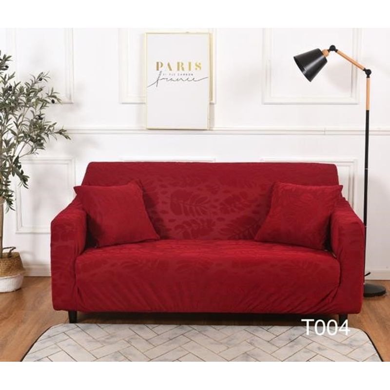 ANGELES DEL HOGAR - Funda  Para Sillón Sofá 3 Cuerpo con Diseño De Hoja