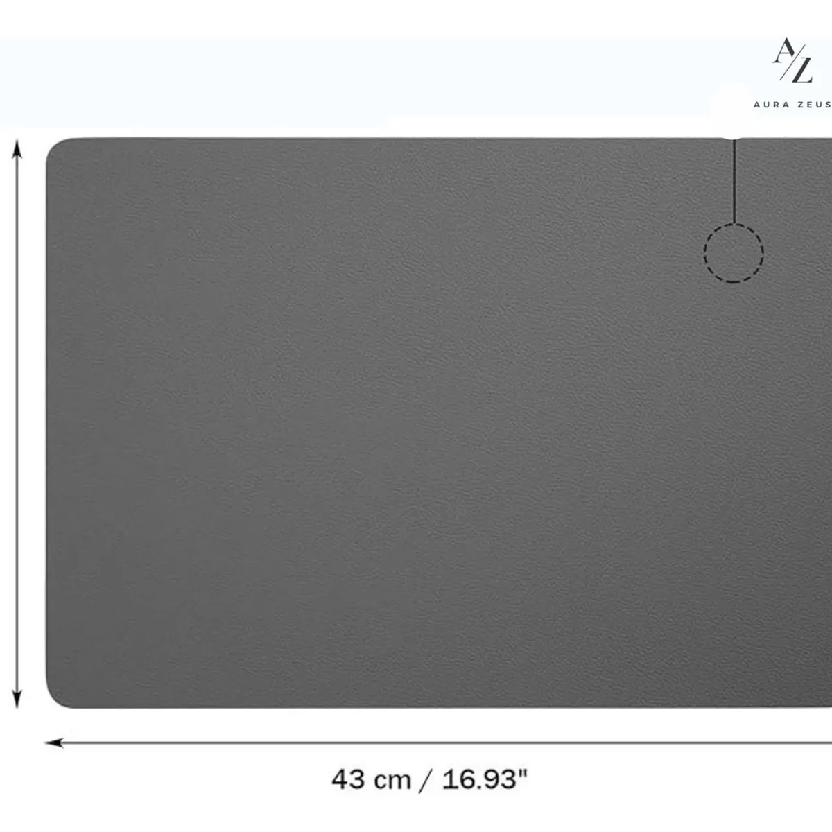 AZ AURAZEUS - Set 4 Individuales + 4 Posavasos Impermeables Antimanchas 2 en 1 AZ